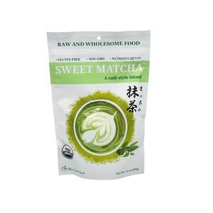 Organic‎ Matcha Green Tea Powder 16 oz Café Style Blend Raw Wholesome USDA New